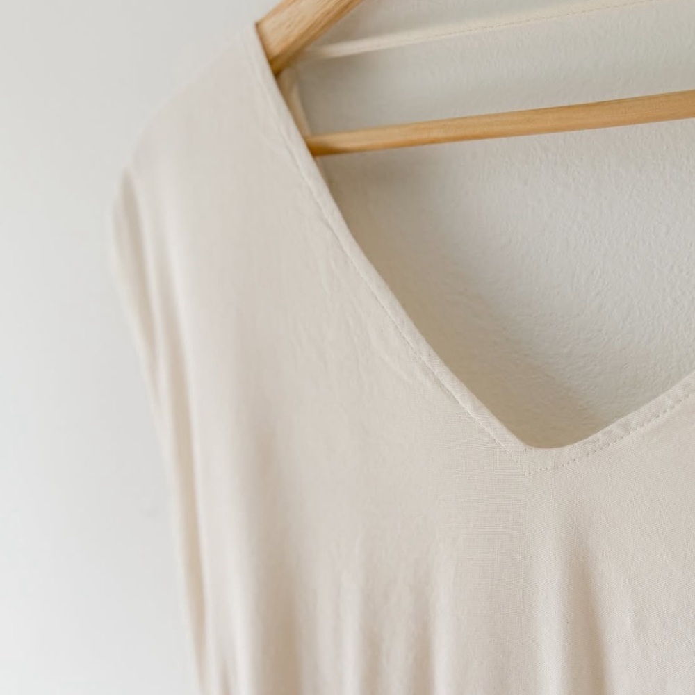 NWOT Universal Thread Cream and Pale Pink Detail Relaxed Fit Sundress Size Large - Picture 6 of 7